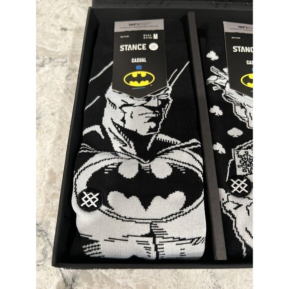 STANCE Batman Crew Socks Box Set DC Comics Joker Harley Quinn M 6-8 W 8-10.5 - Picture 3 of 8